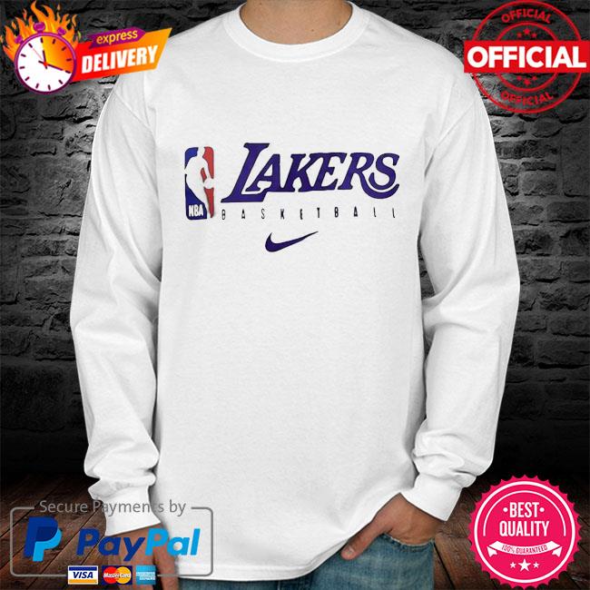 Official nike NBA Lakers basketball shirt, hoodie, sweater, long