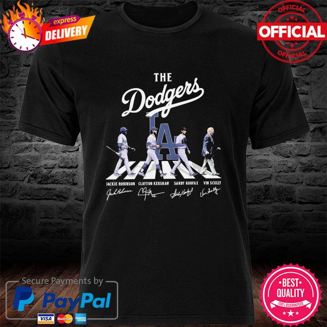 Official The Dodgers Abbey road signatures t-shirt, hoodie, sweater, long  sleeve and tank top