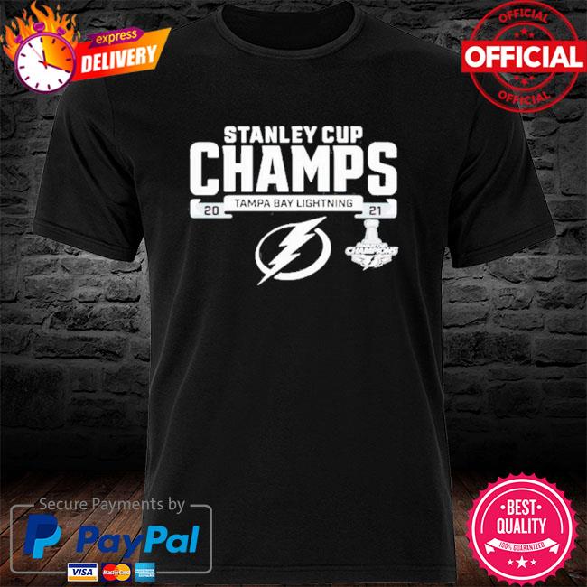 Tampa Bay Lightning Fanatics Branded Stanley Cup 2021 Champions Locker Room  T Shirt - Mens