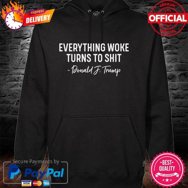 Everything Woke Turns to Shit Trump Mean Tweets 2024 hoodie