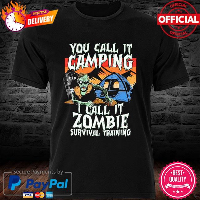 Cool Camping Shirt Funny Zombie Shirt Zombie Survival Gift Zombie Apocalypse Shirt Camping Trip Shirt Tent Camper Gift Gift for Camper