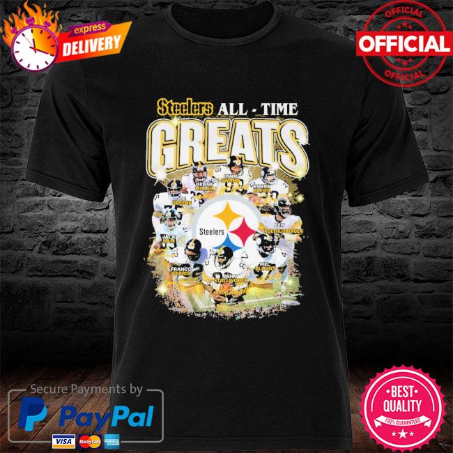 Steelers all-time greats signatures shirt, Pittsburgh Steelers