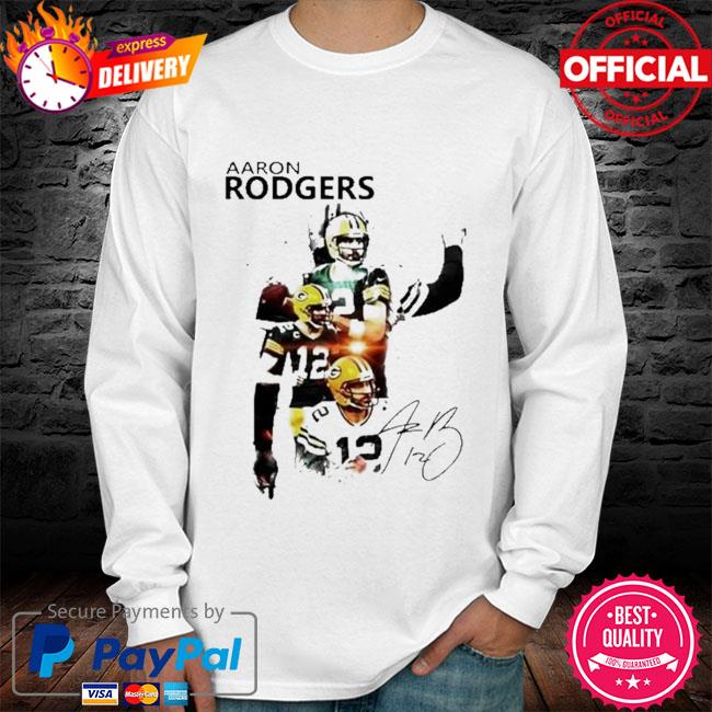 Official green Bay Packers Aaron Rodgers Football Signature T-shirts,  hoodie, tank top, sweater and long sleeve t-shirt