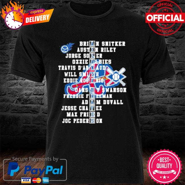 Ozzie Albies Atlanta Text T-shirt