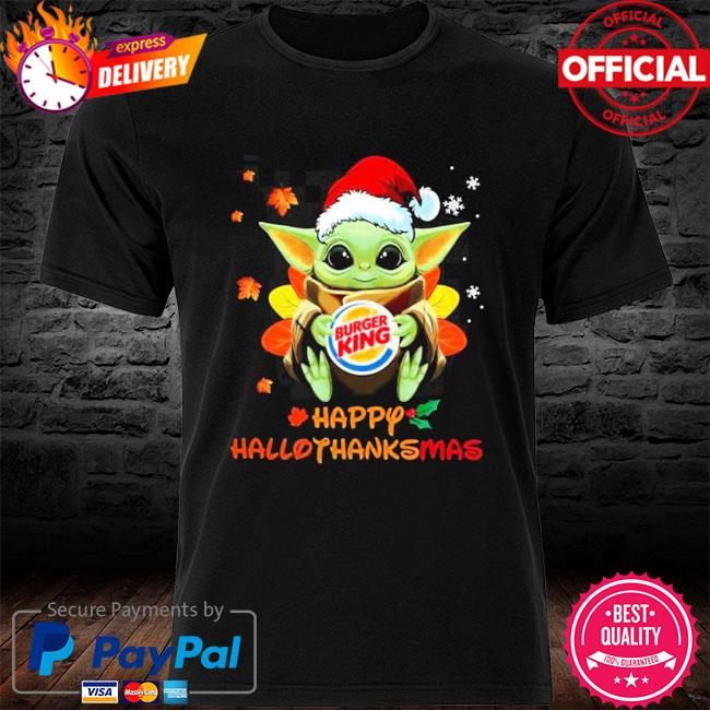 Baby Yoda hug Burger King shirt