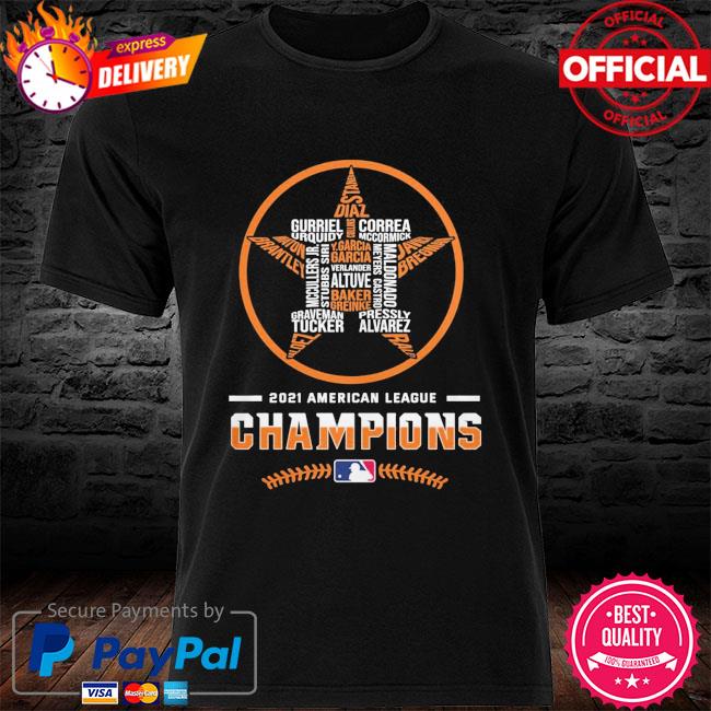 houston Astros World Series American League Champions 2021 shirt