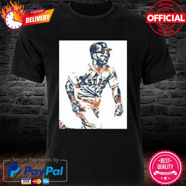 Jose Altuve Houston Astros Pixel Art 10 T shirt Adult Unisex Size S