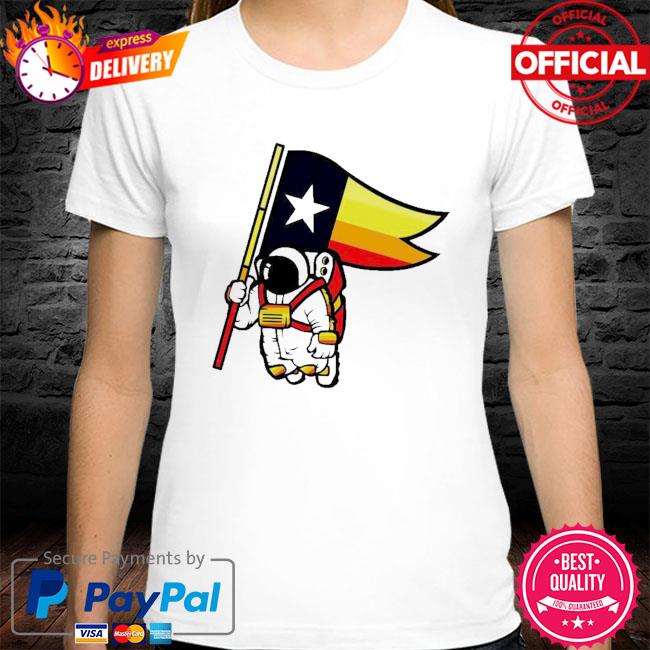 Houston Champ Texas Flag Astronaut Space City Essential T-Shirt for Sale  by NabShirts