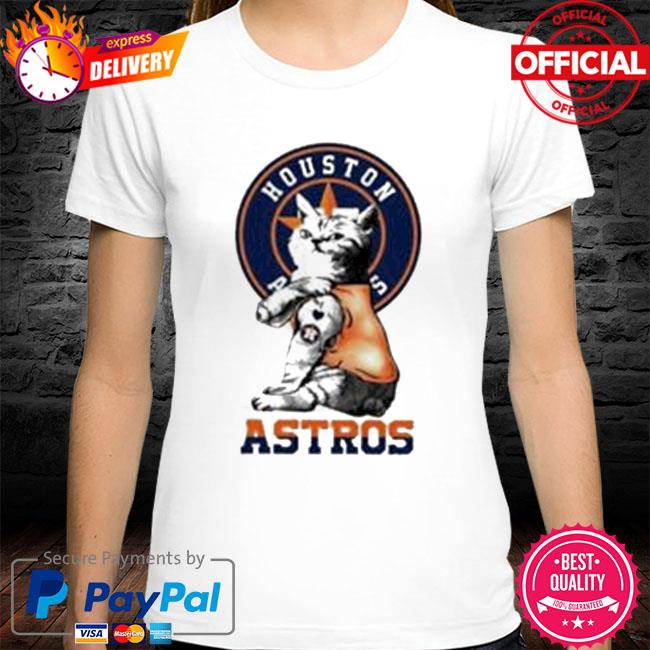 MLB Baseball My Cat Loves Houston Astros Long Sleeve T-Shirt