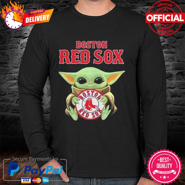 Baby Yoda Hug Logo Boston Red Sox Shirt, hoodie, longsleeve