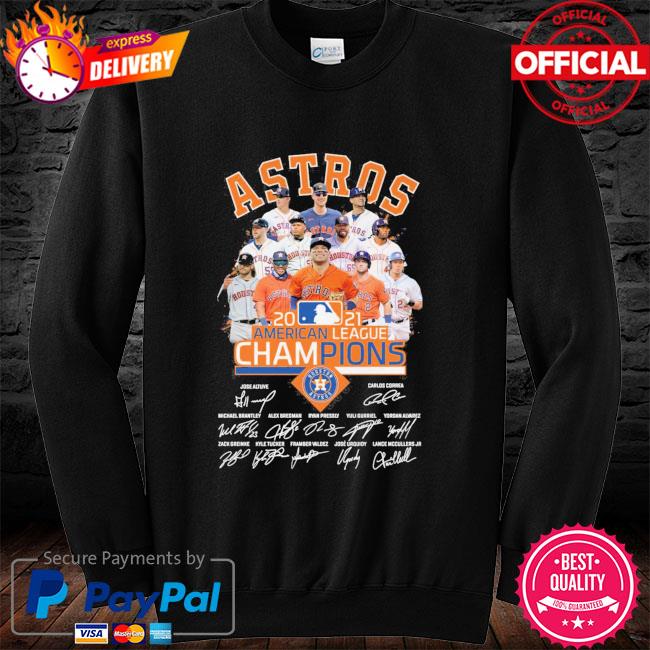 Houston Astros 2021 American League Champions World Series 2021 Signatures  Shirt