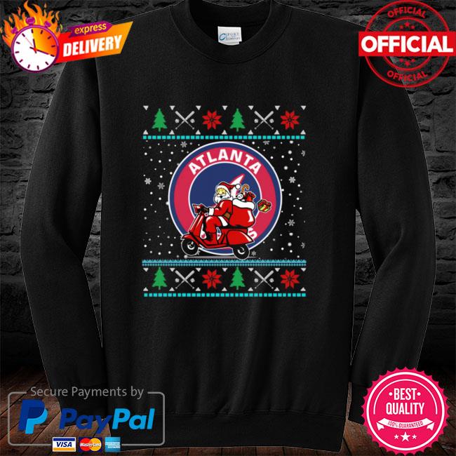Atlanta Braves 2021 World Series Trophy Custom Ugly Christmas Sweater -  Trends Bedding