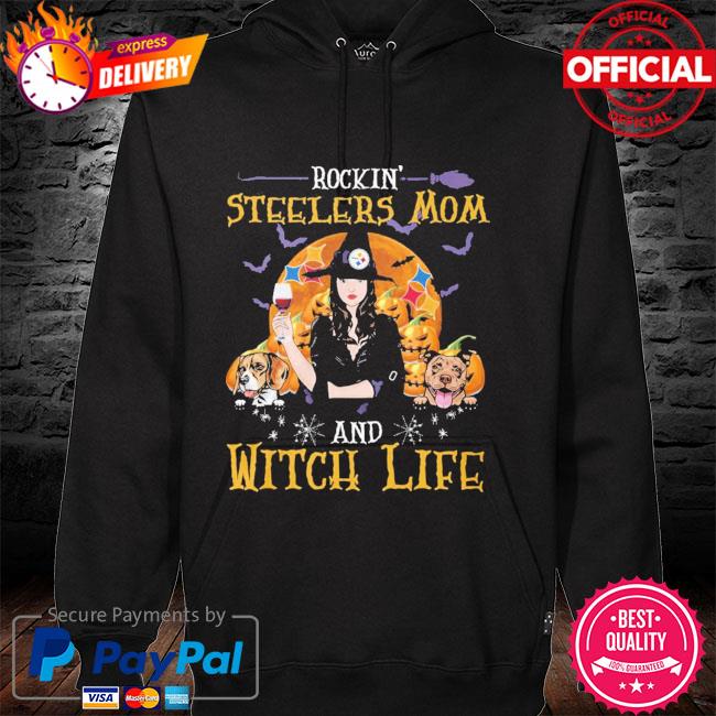 Rockin' Pittsburgh Steelers Mom and Witch life Halloween shirt, hoodie,  sweater, long sleeve and tank top