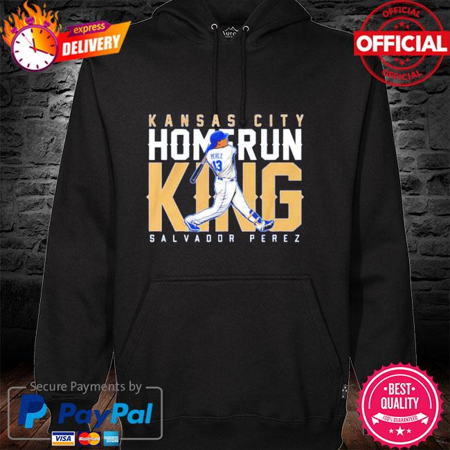 Salvador Perez: KC Home Run King, Hoodie / Large - MLB - Sports Fan Gear | breakingt