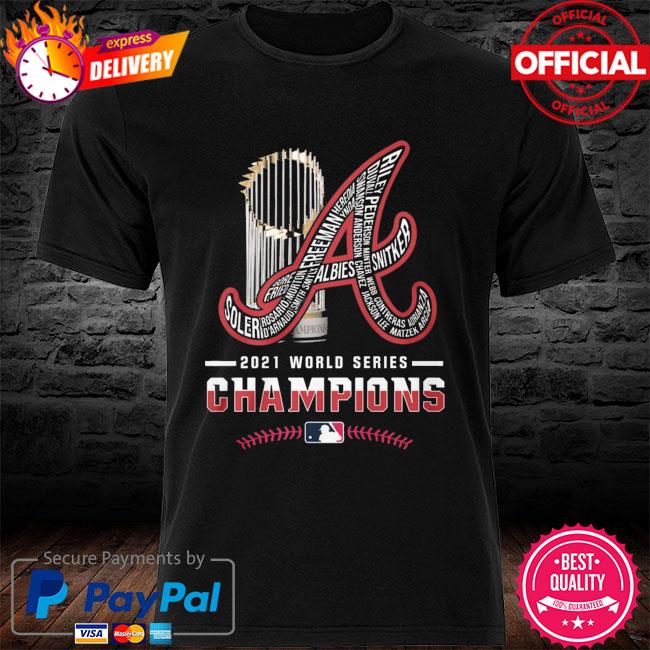 Atlanta Braves 2021 World Series Champion T Shirt Men's Large