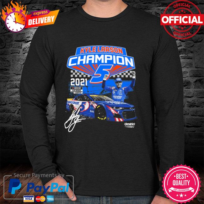 Kyle Larson 2021 Nascar Cup Series Champion signature shirt, hoodie,  sweater, long sleeve and tank top