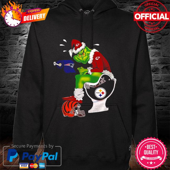 Grinch Pittsburgh Steelers Toilet Cleveland Brown Toilet Paper Baltimore  Ravens 2022 Sweatshirt, hoodie, sweater, long sleeve and tank top