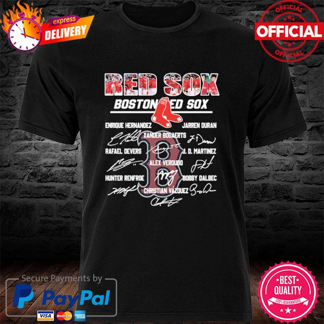 Official Boston Red Sox Enrique Hernandez Jarren Duran signatures shirt,  hoodie, sweater, long sleeve and tank top