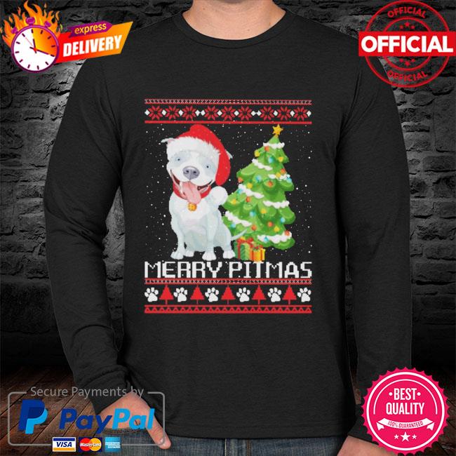 pitbull christmas sweater