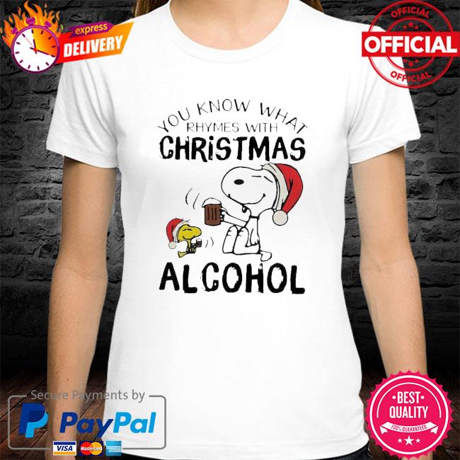 Do You Know What Rhymes with Christmas Funny Christmas Drinking Unisex Sweatshirt tee 