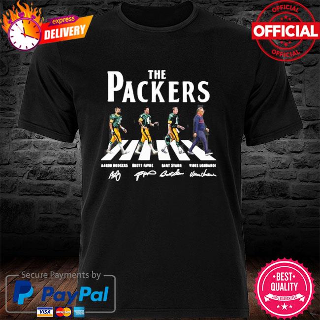 The Green Bay Packers Abbey Road Signatures Green Bay Packers T-Shirt -  Chow Down Movie Store