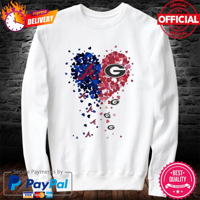 Georgia Bulldogs vs Atlanta Braves heart 2022 shirt, hoodie, sweater, long  sleeve and tank top