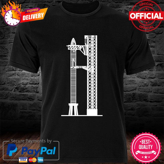 Brendan Starbase Orbital Launch Tower W Starship Shirt