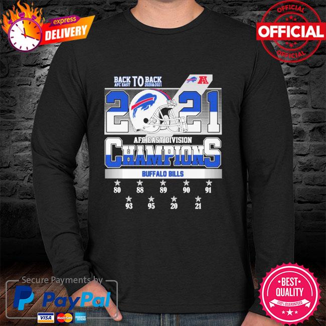 Buffalo Bills AFC East Division champions 2021 Back To Back tshirt