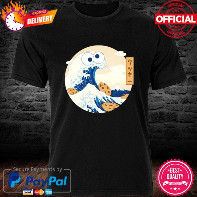 Caitlin yarsky hokusai and cookie monster new shirt