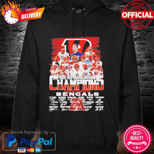 Cincinnati Bengals 2021-2022 Afc North Division Champions Hoodie, T-shirts  - Tagotee