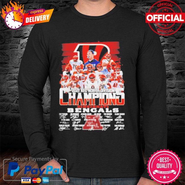 Cincinnati Bengals 2021-2022 Afc Champions Signatures Shirt, hoodie,  sweater, long sleeve and tank top