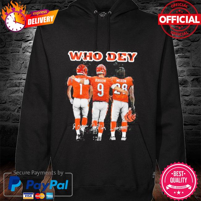 Who Dey Cincinnati Bengals skyline Signatures Shirt, hoodie