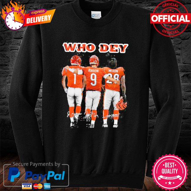 Who Dey Cincinnati Bengals 2022 Signatures T Shirt - Limotees