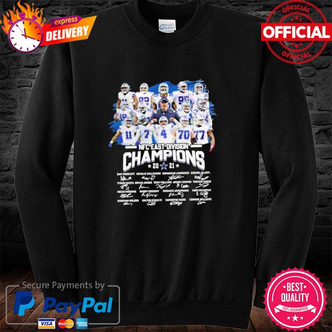 Dallas Cowboys NFC East Division Champions 2021 signature shirt