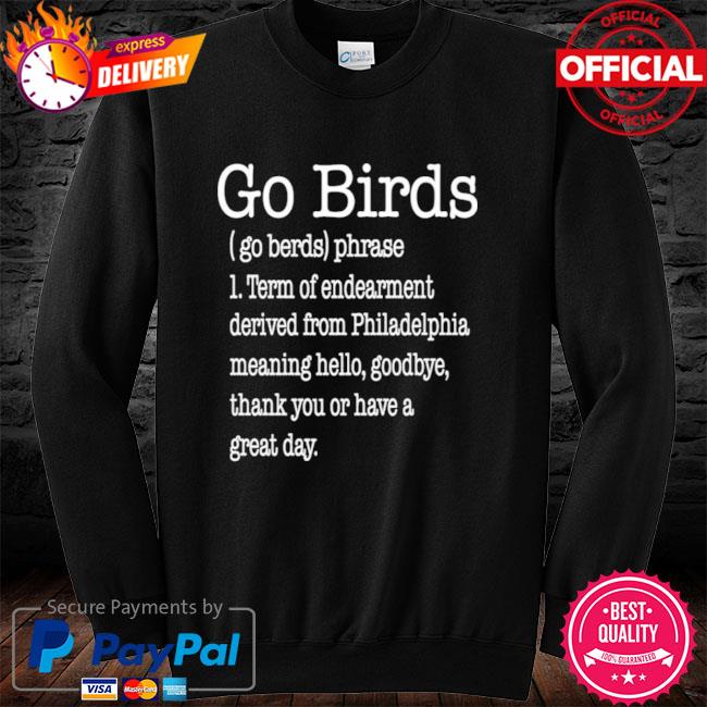 Philadelphia Eagles Go Birds Definition Go Berds Phrase Ornament - Teespix  - Store Fashion LLC