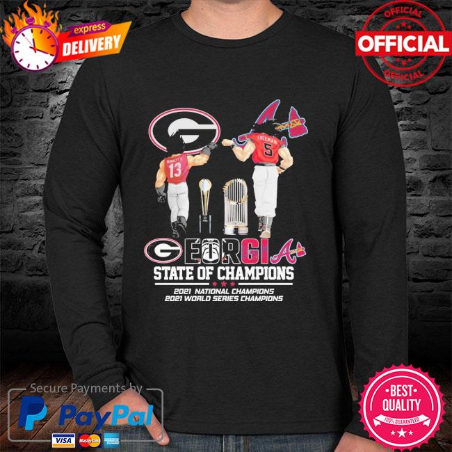 Georgia Bulldogs Atlanta Braves Hairy Dawg and Blooper mascots shirt,  hoodie, sweater, long sleeve and tank top