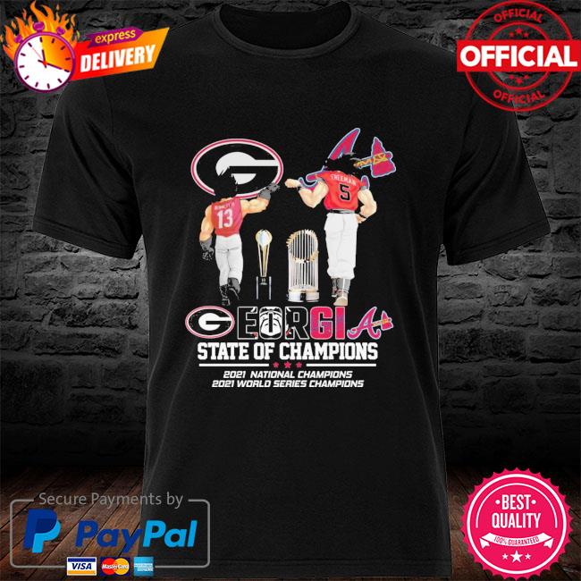 Georgia Bulldogs Atlanta Braves Champions Shirt Small Football