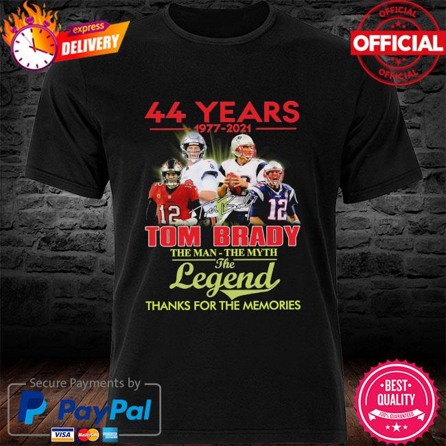 Hot Tom Brady 44 years 1977 2021 thanks for the memories signature