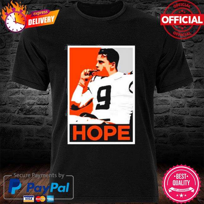 Joe Burrow Smoking Cigar Champ Hope Cincinnati Football Fan T-Shirt,  hoodie, sweater, long sleeve and tank top