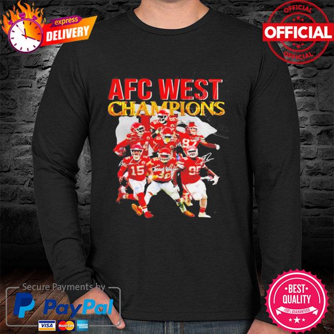 Kansas City Chiefs Team Signature 2022 AFC West Champions Shirt, hoodie,  sweater, long sleeve and tank top