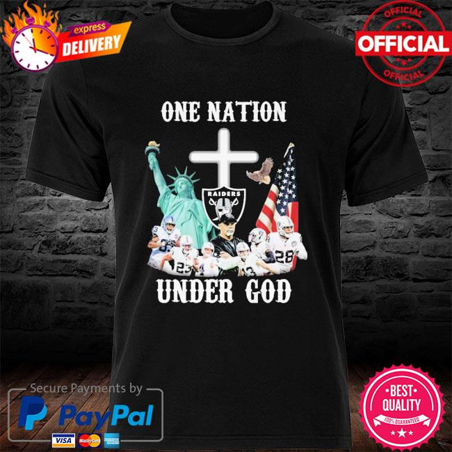 Las Vegas Raiders one nation under god American flag new shirt
