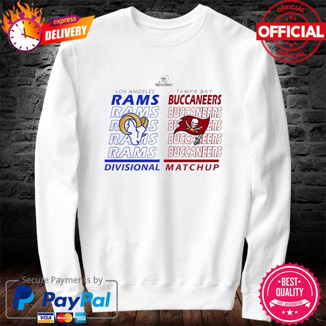 Los Angeles Rams Vs Tampa Bay Buccaneers 2022 Divisional Matchup New Design  T-Shirt - REVER LAVIE