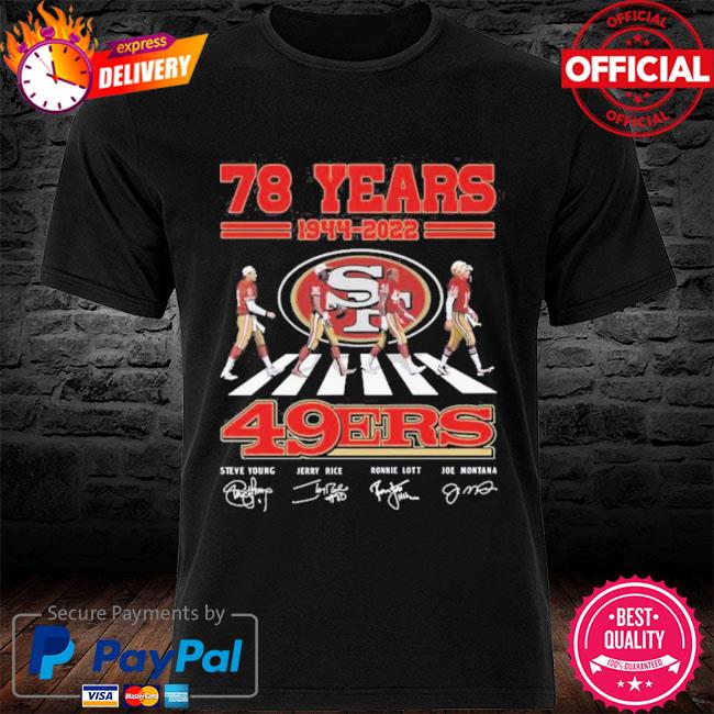 San Francisco 49ers Abbey Road 78 Years 1944-2022 Signatures