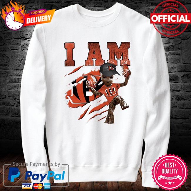 Baby Groot I Am Cincinnati Bengals shirt - Kingteeshop