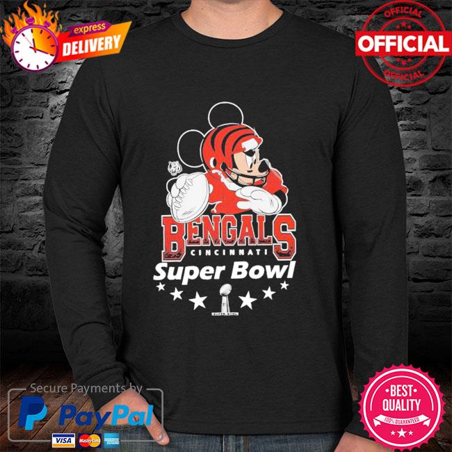 Official mickey cincinnati bengals 2022 super bowl shirt, hoodie, sweater,  long sleeve and tank top