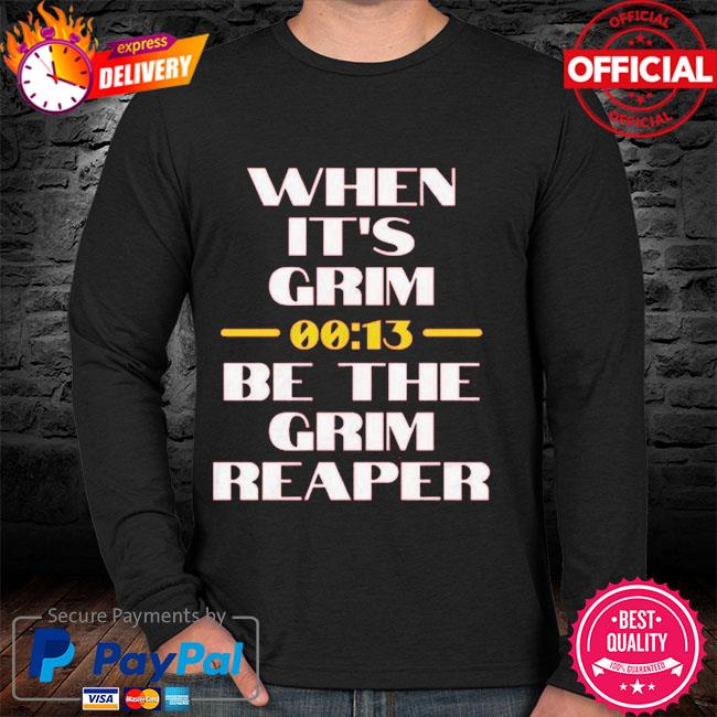 Chiefs When It's Grim, Be The Grim Reaper | Triblend Unisex Crewneck  T-Shirt