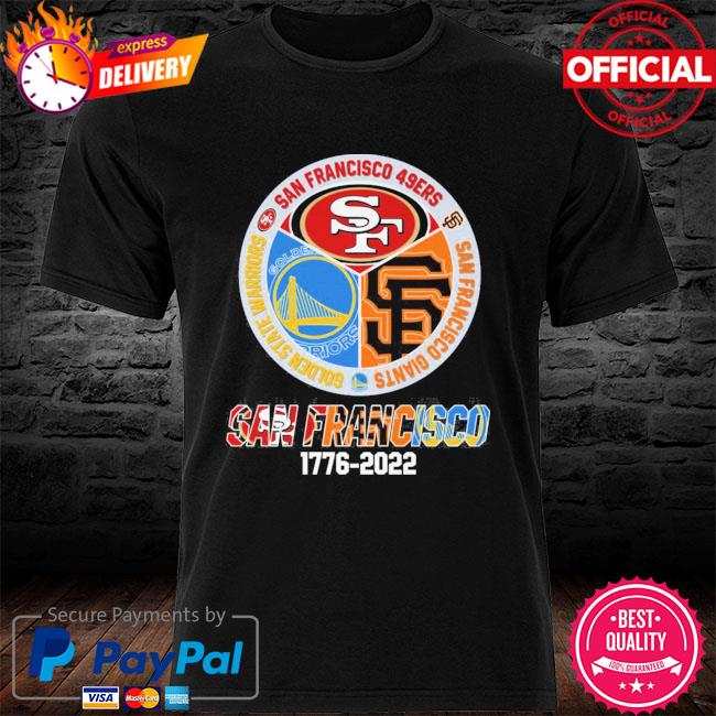 Inside me flag American San Francisco 49ERS and San Francisco Giants and Golden  State Warriors shirt - Limotees
