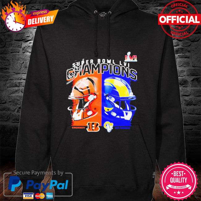 Cincinnati bengals vs los angeles rams helmet 2022 super bowl lvi champions  New shirt, hoodie, sweater, long sleeve and tank top