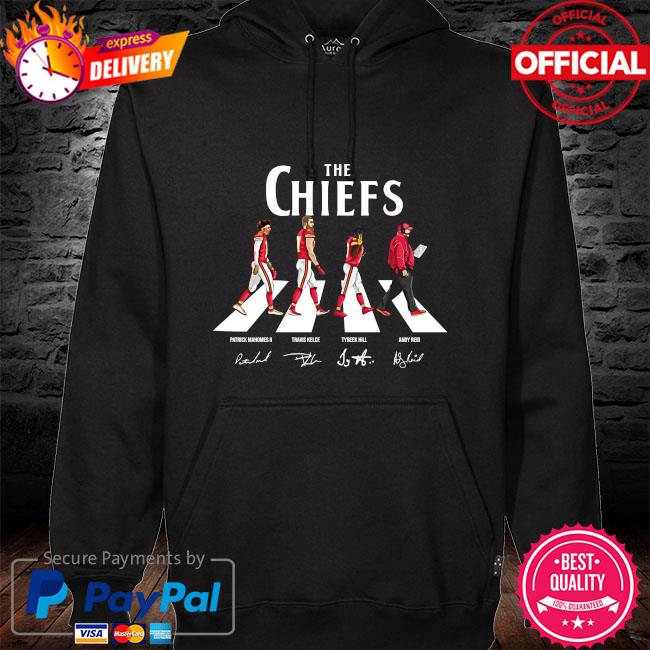 Awesome The Chiefs Abbey Road The Beatles signatures shirt, hoodie,  sweater, longsleeve t-shirt