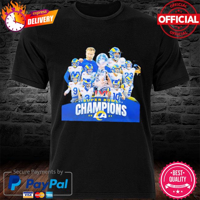 LA Rams Champions Players Super Bowl Sweatshirt T-shirt